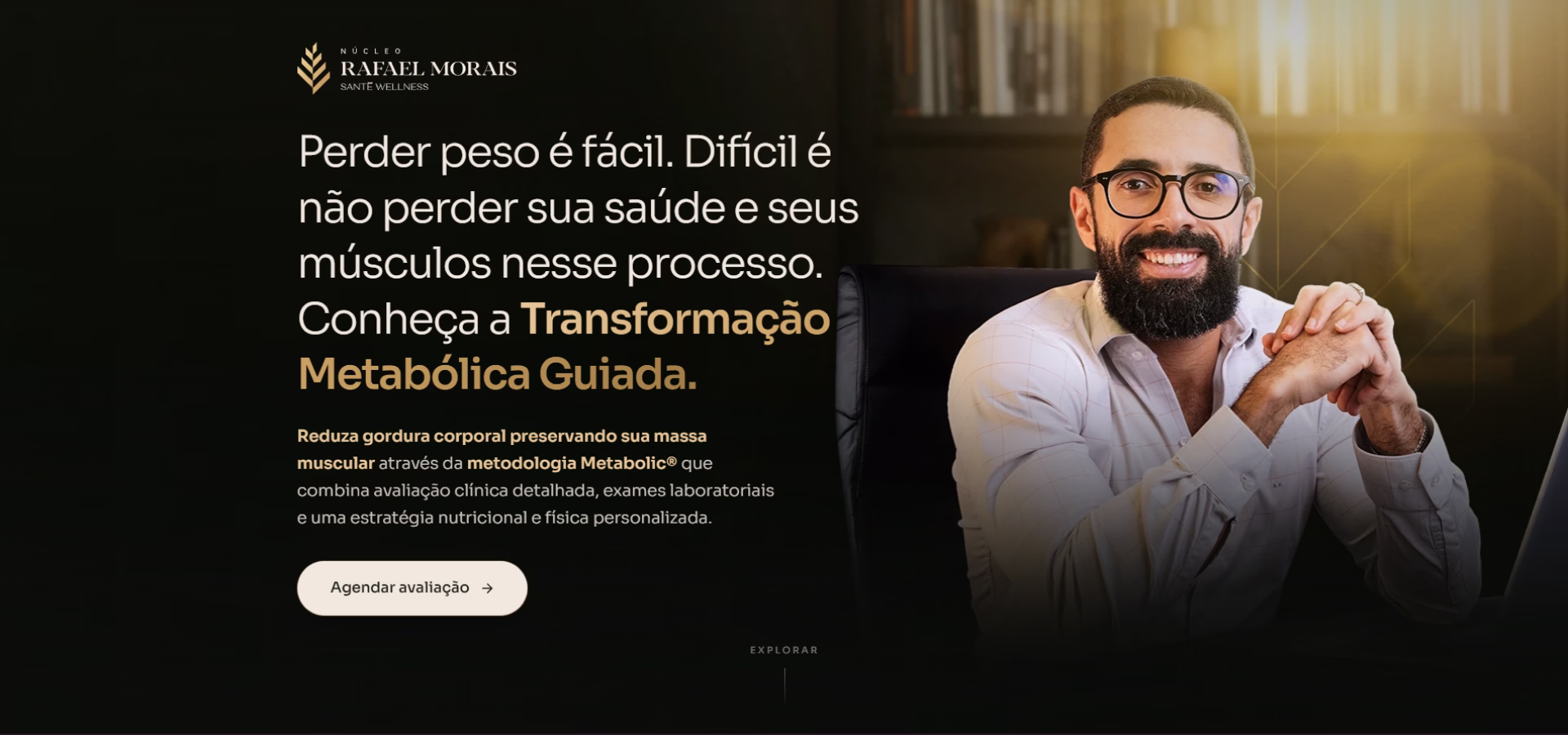 Abertura do projeto Rafael Morais · Saúde, criado pela Agência WJ.
